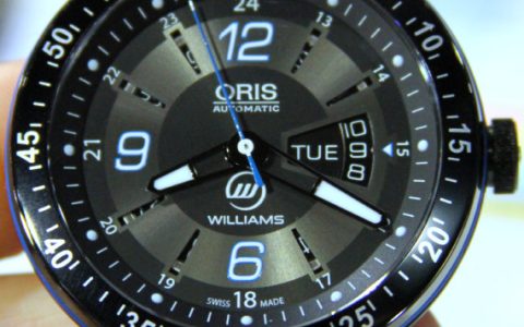 豪利时Oris Williams F1 Team Day Date DLC黑盘腕表
