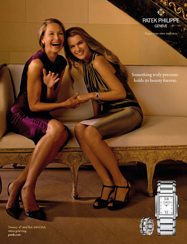 百达翡丽手表在新广告活动中提供出色的“接机线”