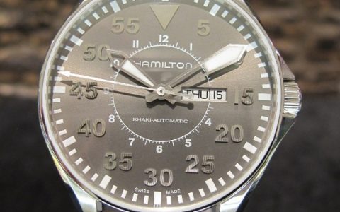 汉密尔顿卡其色飞行员46毫米自动腕表