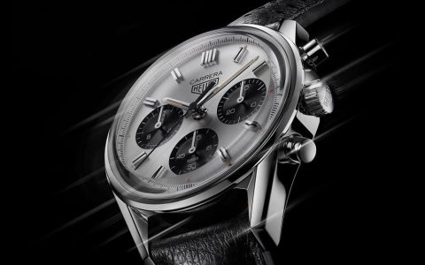 泰格豪雅经典赛车表Carrera 60周年复刻表以传奇熊猫面型号2447 SN为灵感