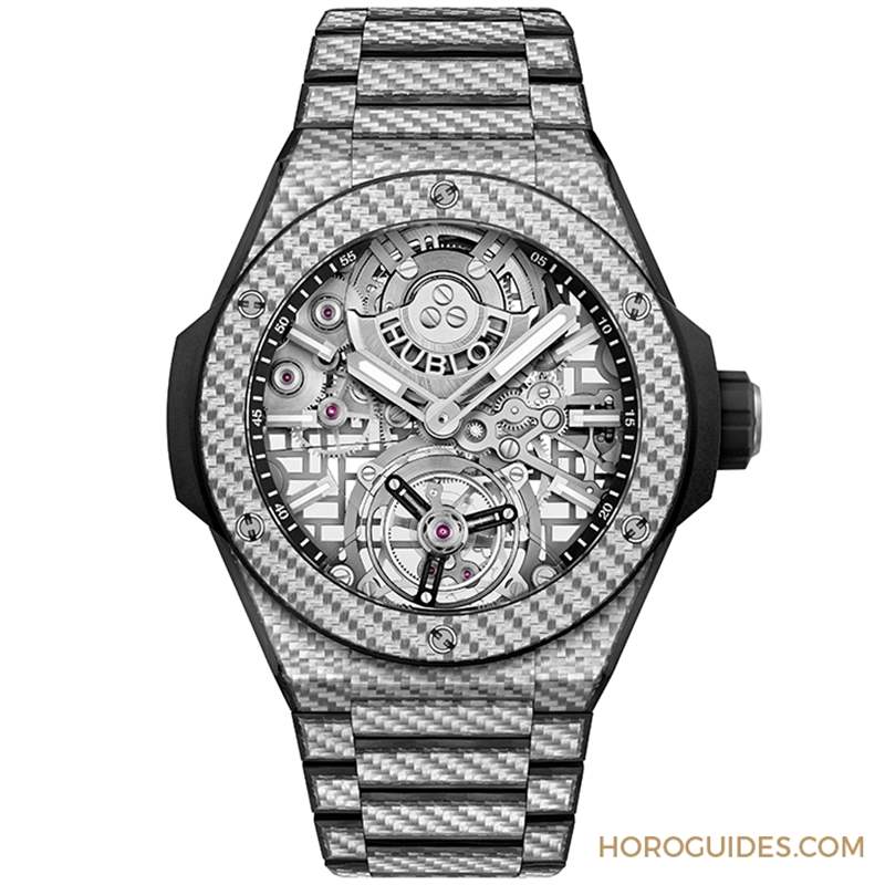 HUBLOT - HUBLOT BIG BANG陀飞轮全碳纤维链带腕表材质大师的轻量化杰作