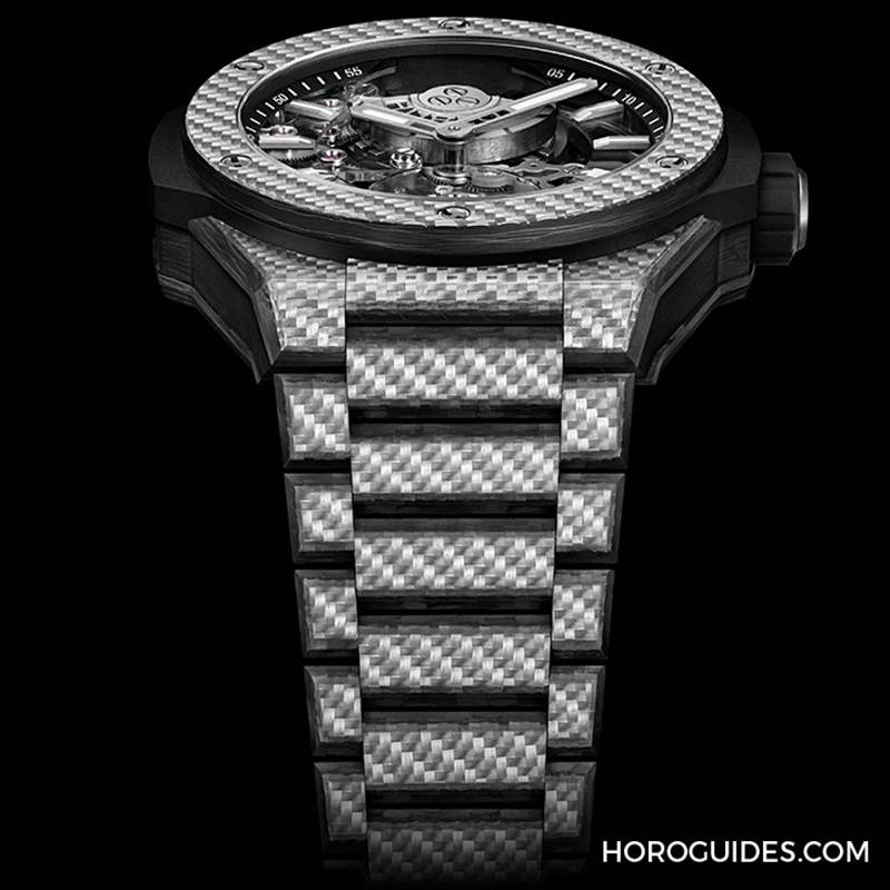 HUBLOT - HUBLOT BIG BANG陀飞轮全碳纤维链带腕表材质大师的轻量化杰作