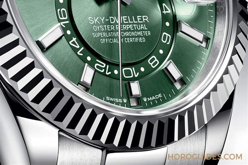 ROLEX - 劳力士天行者Sky-Dweller半金材质推出薄荷绿新色，玫瑰金材质搭配专属蓝绿色表盘