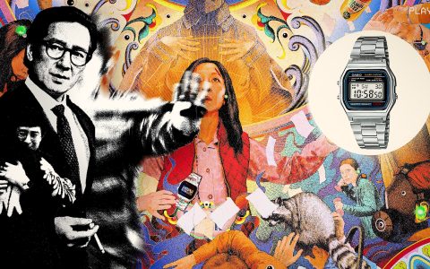 看电影Ke Huy Quan在奥斯卡领跑者“Everything Everywhere All At Once”中佩戴卡西欧