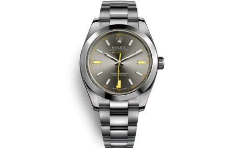 劳力士带黄色闪电的钛制Milgauss