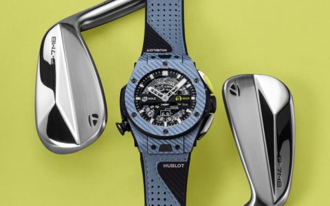 宇舶再替高尔夫球名将达斯汀强生打造“晴空蓝”新色Big Bang Golf手表