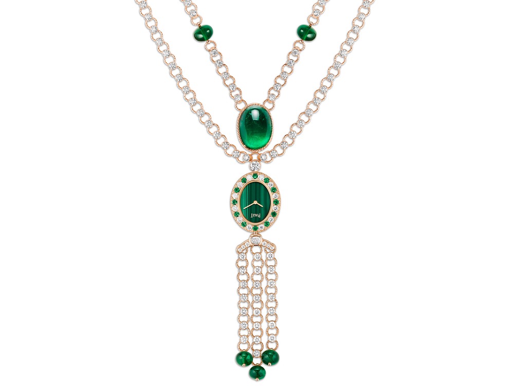 Piaget推出2枚高级珠宝手工坠饰时计：黄金工艺与宝石镶嵌