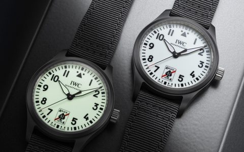 IWC与「Black Aces黑色王牌」合作全夜光表盘飞行员系列Pilot's Watch 41