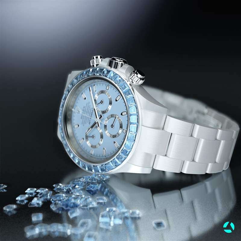 Rolex劳力士Daytona改装表- Genesis系列Blue Gemstone Ceramic（Source：AET REMOULD）