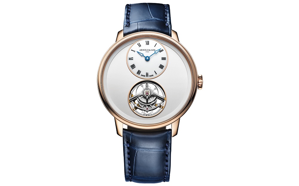 Arnold & Son推出Ultrathin Tourbillon Gold Silver Opaline超薄飞行陀飞轮腕表