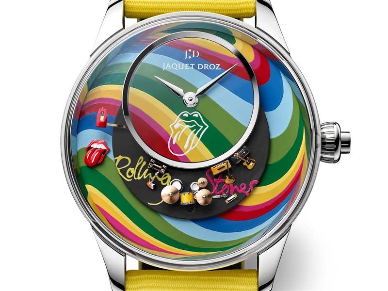 Jaquet Droz推出The Rolling Stones Automaton滚石乐队主题腕表：黑胶唱片与机巧装置