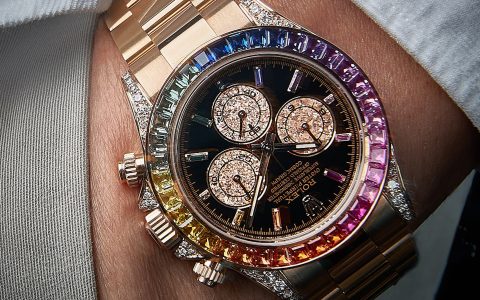 ROLEX黑水鬼也有彩虹圈？表壳镶满钻石20万带回家｜劳力士改装表