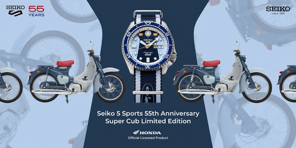SEIKO第三款HONDA本田小狼联名表5 Sports系列化身经典摩托车