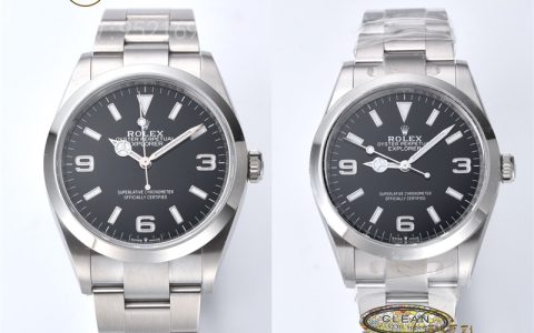 C厂探险家真假对比,Clean厂劳力士探一对比正品怎么样