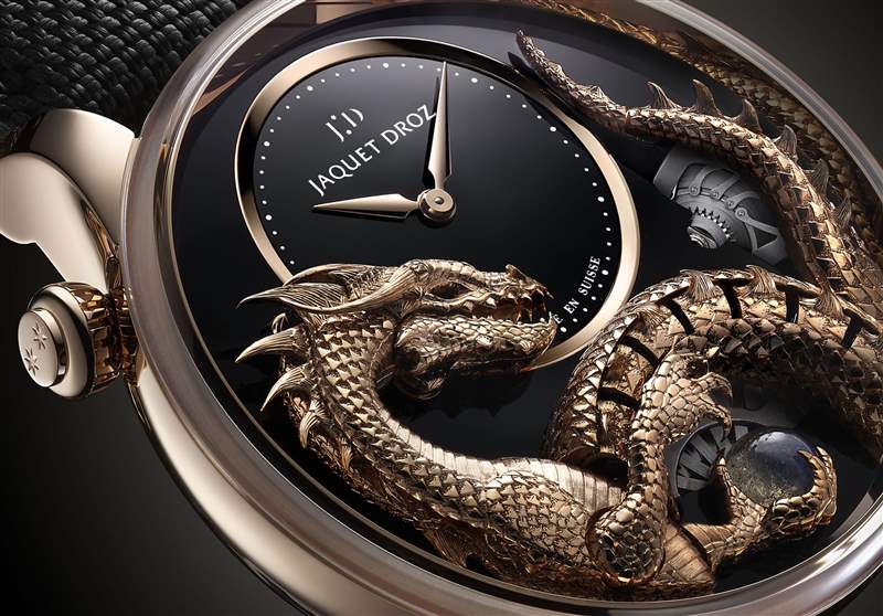 Jaquet Droz推出Dragon Automaton《指环王》巨龙主题腕表：手工金雕与机巧结构