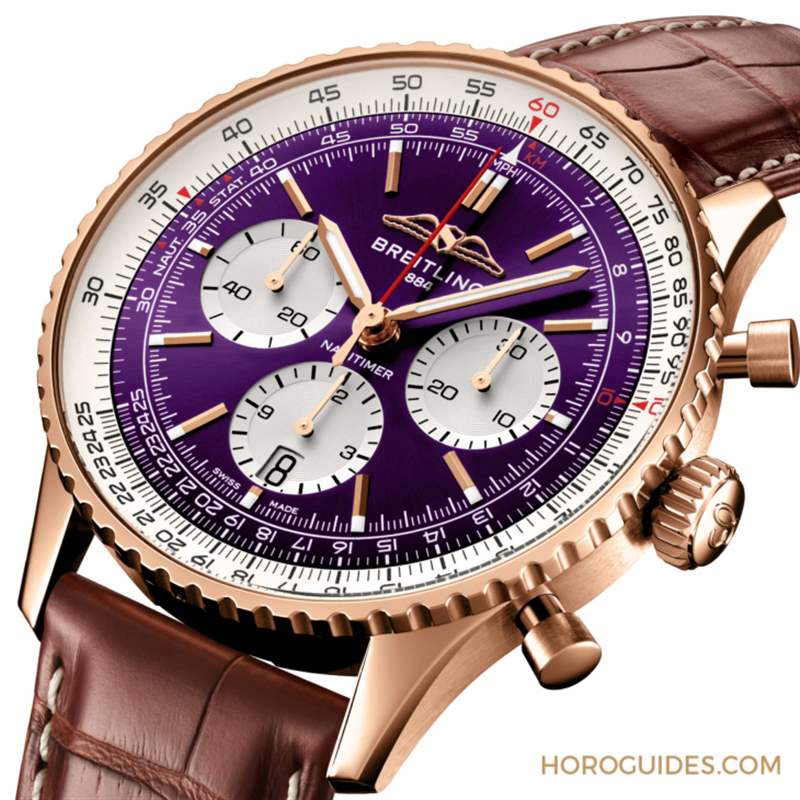 BREITLING - 大势紫色贵气外露 百年灵Navitimer B01台北101限量表