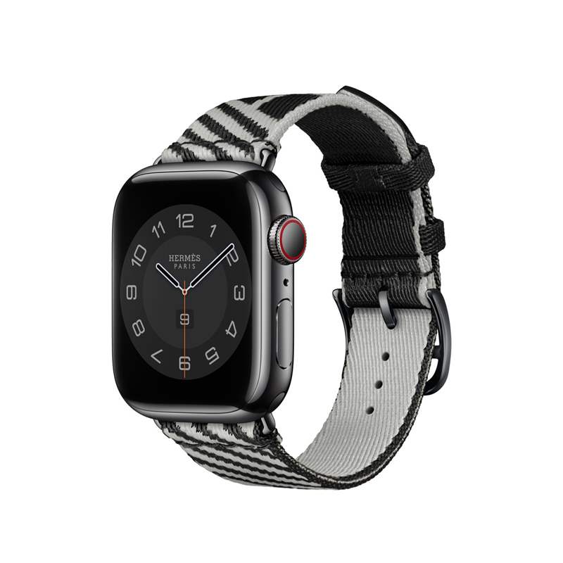 Hermès推出Apple Watch表带新作：马术链条元素，镂孔H图案