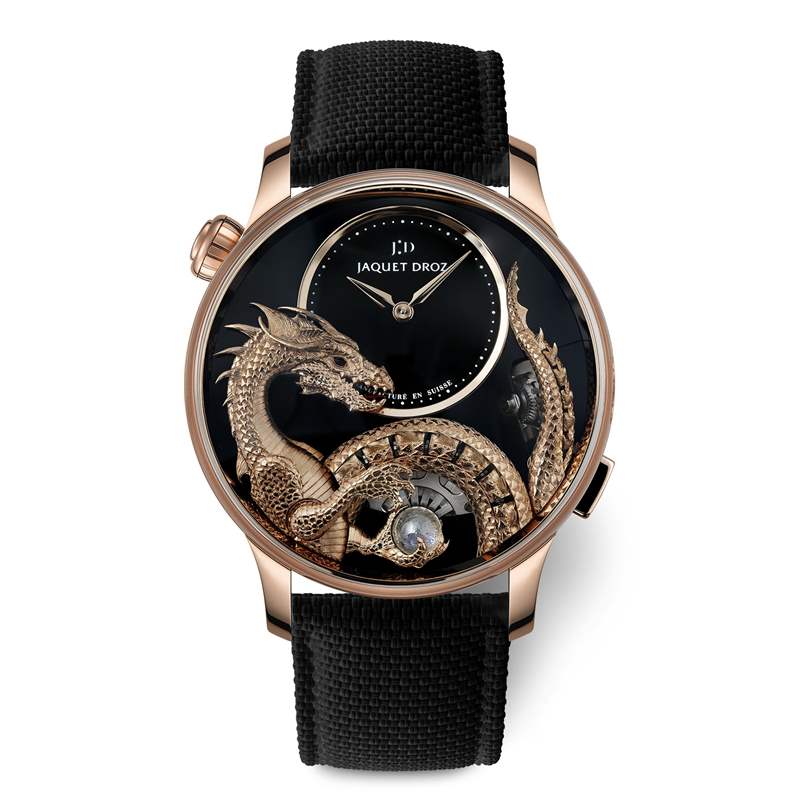 Jaquet Droz推出Dragon Automaton《指环王》巨龙主题腕表：手工金雕与机巧结构