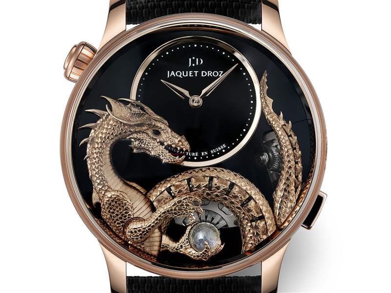 Jaquet Droz推出Dragon Automaton《指环王》巨龙主题腕表：手工金雕与机巧结构