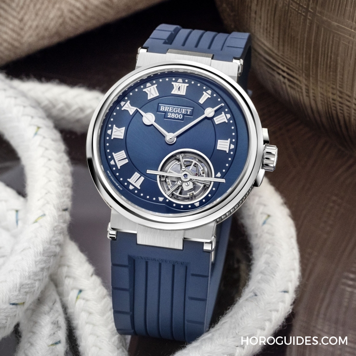 BREGUET - 宝玑Marine系列首款纯粹陀飞轮登场｜BREGUET Marine Tourbillon 5577