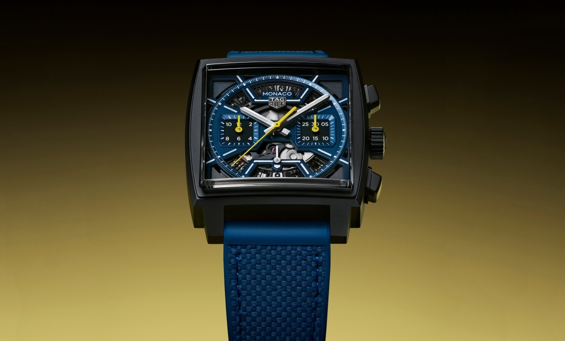 TAG HEUER - MONACO - CBL2188. FT6261 - 深蓝上阵！ TAG HEUER Monaco镂空计时码表再添新成员