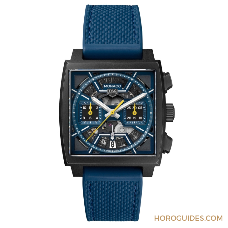 TAG HEUER - MONACO - CBL2188. FT6261 - 深蓝上阵！ TAG HEUER Monaco镂空计时码表再添新成员