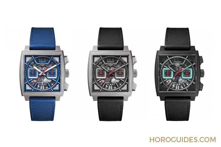 TAG HEUER - MONACO - CBL2188. FT6261 - 深蓝上阵！ TAG HEUER Monaco镂空计时码表再添新成员