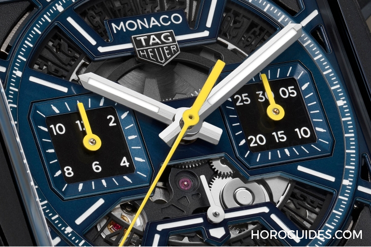 TAG HEUER - MONACO - CBL2188. FT6261 - 深蓝上阵！ TAG HEUER Monaco镂空计时码表再添新成员