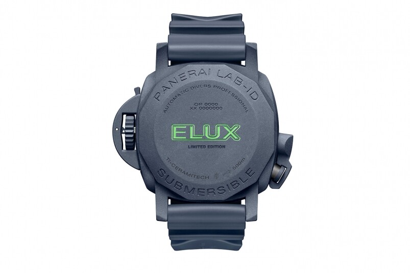 夜光功能新高度！ Panerai全新Submersible Elux LAB-ID腕表 以纯机械一键开关发光系统