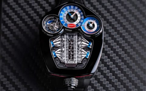 JACOB & Co.携手布加迪打造全新陀飞轮腕表：V16引擎的机械艺术