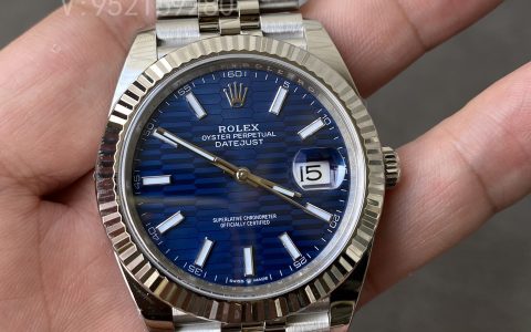 C厂Clean厂劳力士新品格纹(坑纹)盘41mm蓝面日志126334腕表详细评测