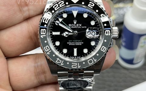 Clean厂C厂的劳力士格林尼治GMT 126710黑灰“皮蛋圈”新款深度测评与正品对比
