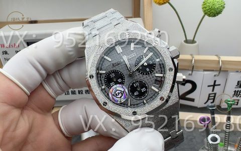 APS厂复刻新品爱彼26240熊猫计时盘霜金腕表怎么样,4401一体机芯