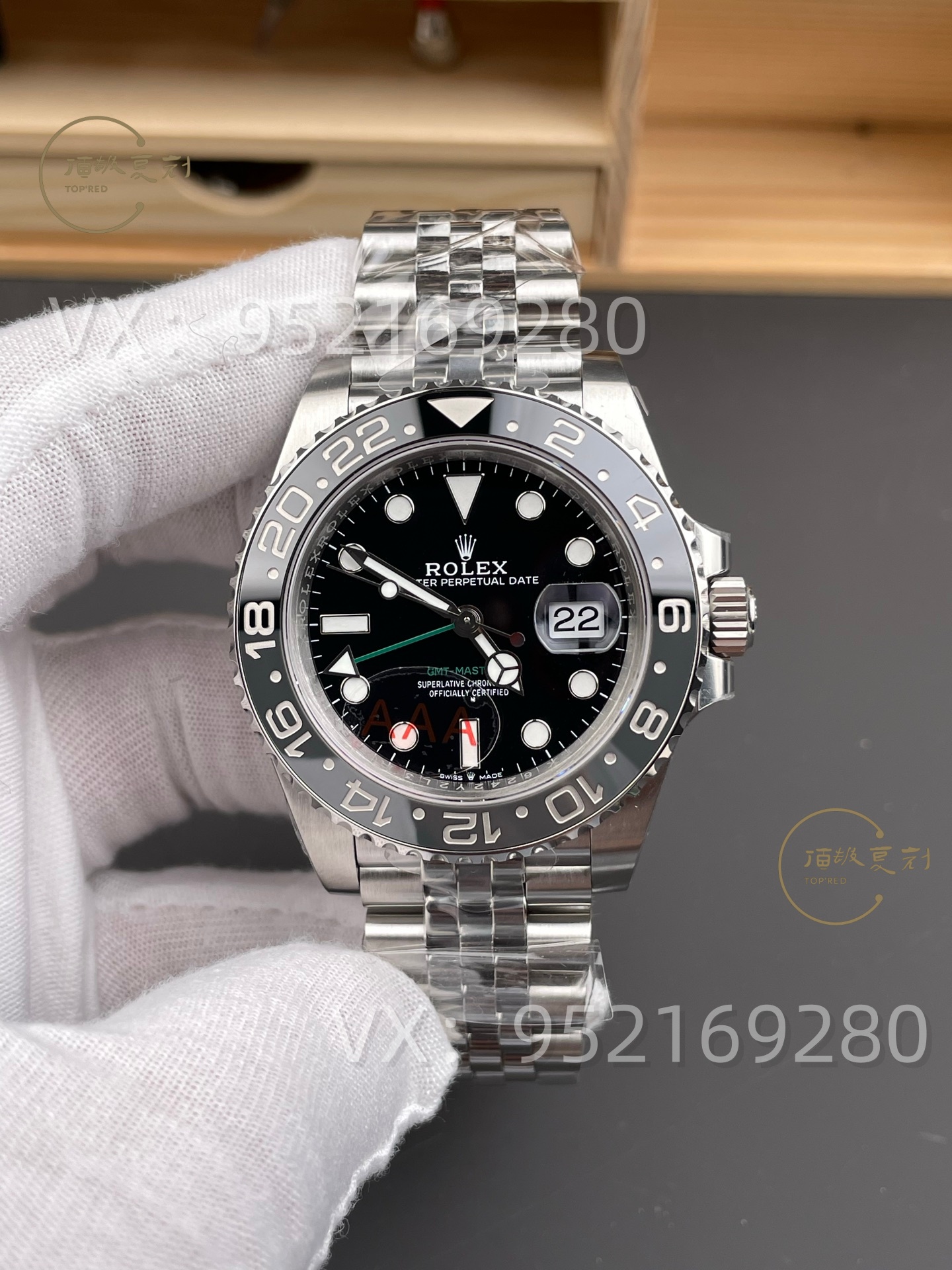 VS厂新品劳力士格林尼治灰黑皮蛋圈做工能超越C厂吗？